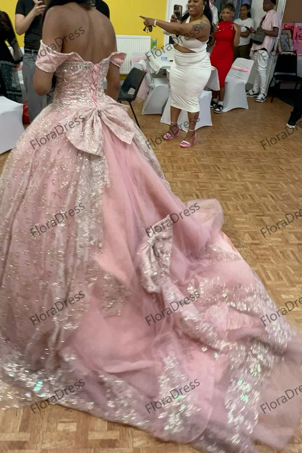 Ball Gown Off Shoulder A Line Quinceanera Dress