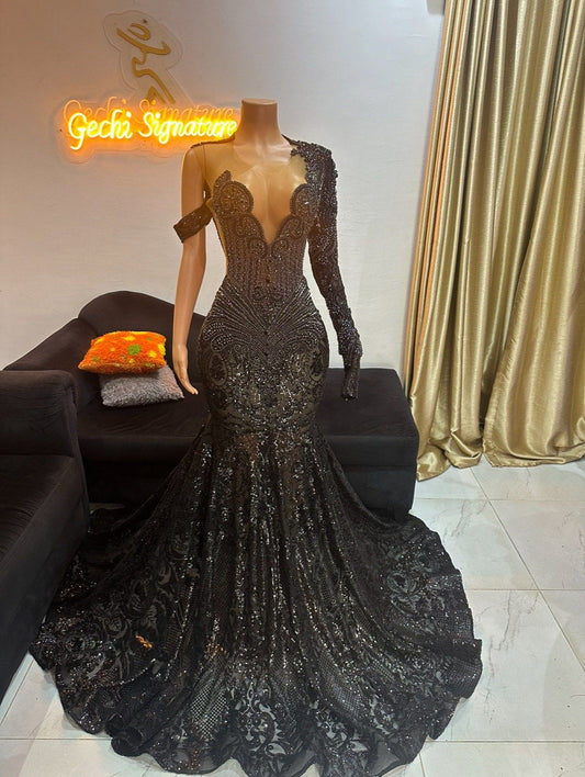 Black prom wedding dress, Black long prom dress, African lace reception dress, Mermaid lace prom dress, Trending prom dresses, prom gown