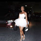 White Mini Homecoming Dress