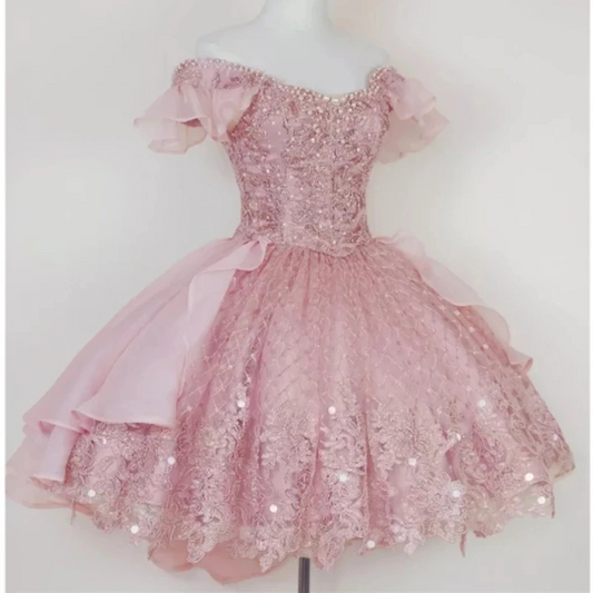 New Arrival Sexy Short/Mini Tulle Homecoming Dresses With Lace Vestidos Cortos Special Occasion Graduation Dresses Custom