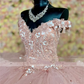 Coral Princess Quinceanera Dresses Princess 3D Flowers Ball Gown Birthday Gown Tulle Lace-Up Sweet 16 Dresses vestidos de 15