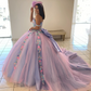 Lilac Princess Quinceanera Dresses Ball Gown Sweetheart Tulle Appliques Sweet 16 Dresses 15 Años Custom