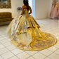 Champagne Princess Quinceanera Dresses Ball Gown Off The Shoulder Appliques Pearls Sweet 16 Dresses 15 Años Custom