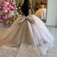 Champagne Princess Quinceanera Dresses Ball Gown Off The Shoulder Appliques Pearls Sweet 16 Dresses 15 Años Custom