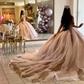 Champagne Princess Quinceanera Dresses Ball Gown Off The Shoulder Tulle Appliques Sweet 16 Dresses 15 Años Mexican