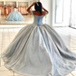 Sky Blue Quinceanera Dresses Ball Gown Off The Shoulder Sequins Beaded Sweet 16 Dresses 15 Años Mexican