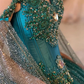 Teal Blue Princess Quinceanera Dresses Ball Gown Off The Shouler Sequins Beaded Sweet 16 Dresses 15 Años Mexican