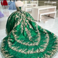 Emerald Green Lace Appliquees Quinceanera Dresses Ball Gown 2024 Off Shoulder Beaded Sweet 16 Dress Birthday Gowns Vestidos De 1