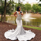 Silver Diamond Long Prom Formal Dresses for Women 2024 Sparkly Black Girl Crystal Mermaid Evening Gala Party Gowns