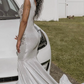 Long Silver Mermaid Prom Dresses 2024 Black Girls vestidos para eventos especiales evening dresses woman elegant