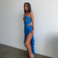 Women's Strapless Irregular Dress Split Dress Women's 2024 Summer Sexy Women Dresses on Sale Clearance Women Trending Clothing