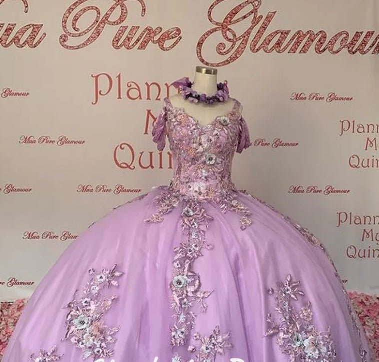 Princess Lavender Quinceanera Dresses Off Shoulder 15 Party Sparkly Birthday Gowns Sweet 16 Debutante Quinceanera gowns