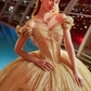 Gold Puffy Quinceanera Dresses Ball Gown Off The Shoulder Sequins Sparkle Pearls Mexican Sweet 16 Dresses 15 Anos