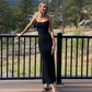Elegant Bodycon Maxi Dress Women Summer 2024 Sleeveless Backless Sexy Outfits Party Club Sundress Black Birthday Dresses Clothes