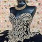 Glittering Quinceanera Dresses Black Gold Applique Luxury Sweetheart Vestidos De 15 Anos Birthday Party Prom Corset