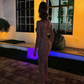 Sexy Illusion Cocktail Dresses Sparkly Beads Crystal Evening Dress 2024 Luxury Straight Long Prom Gown Robe De Mariée