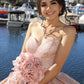 Rose Gold Quinceanera Dresses Vestidos De 15 Quinceañera 2024 Glitter Sweetheart Sequin Ball Gown Sweet 16 Dress Birthday Party