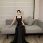 Sexy Backless Evening Party Dress Sleeveless Solid A-line Long Dresses for Women Spring Summer Prom Robe Vestidos Mujer New