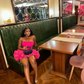 Hot Pink Little Black Girls Short Prom Dresses Strapless Ruffled Bottom African Mini Cocktail Dress Aso Ebi Birthday Party Dress