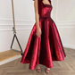 Designer Wine Red Prom Dresses Sparkly Sequins Ankel Length Velvet Straps Swete Short Evening Night Party Gowns Maxi