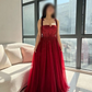 Evening Dresses for Women with Pleats Off Shoulder Tulle Party Gowns Floor Length vestidos de fiesta elegantes para mujer