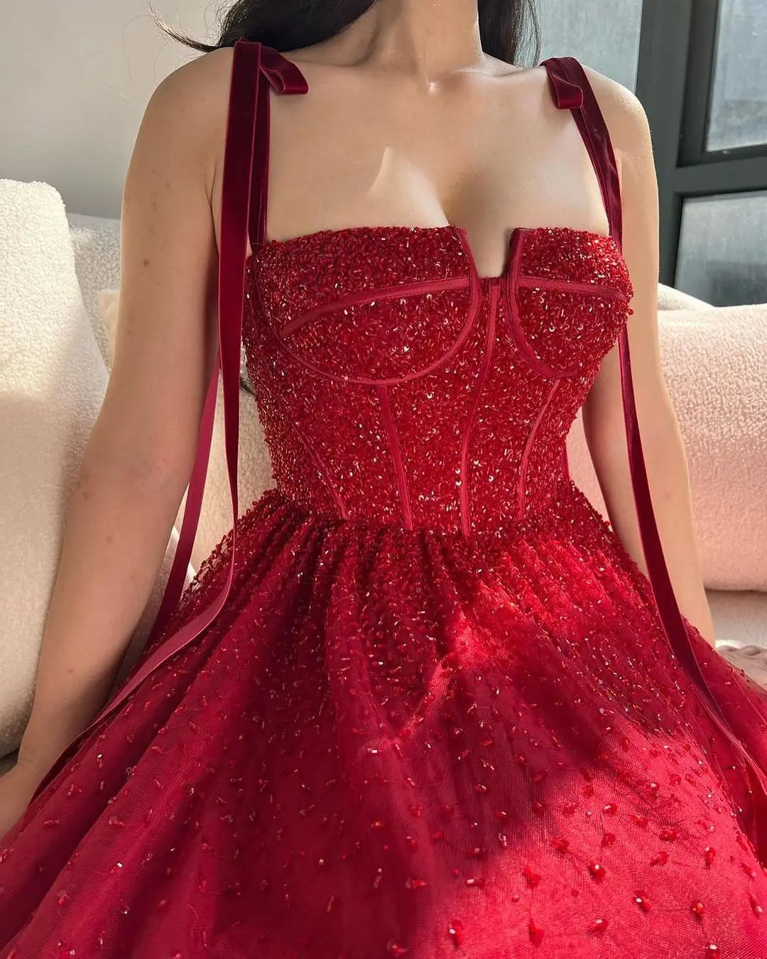 Evening Dresses for Women with Pleats Off Shoulder Tulle Party Gowns Floor Length vestidos de fiesta elegantes para mujer