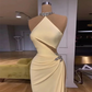 Luxury Evening Dresses For Women Beautiful Sexy Mermaid Elegant Off Shoulder Sleeveless High Split Mopping New Party Prom Gowns