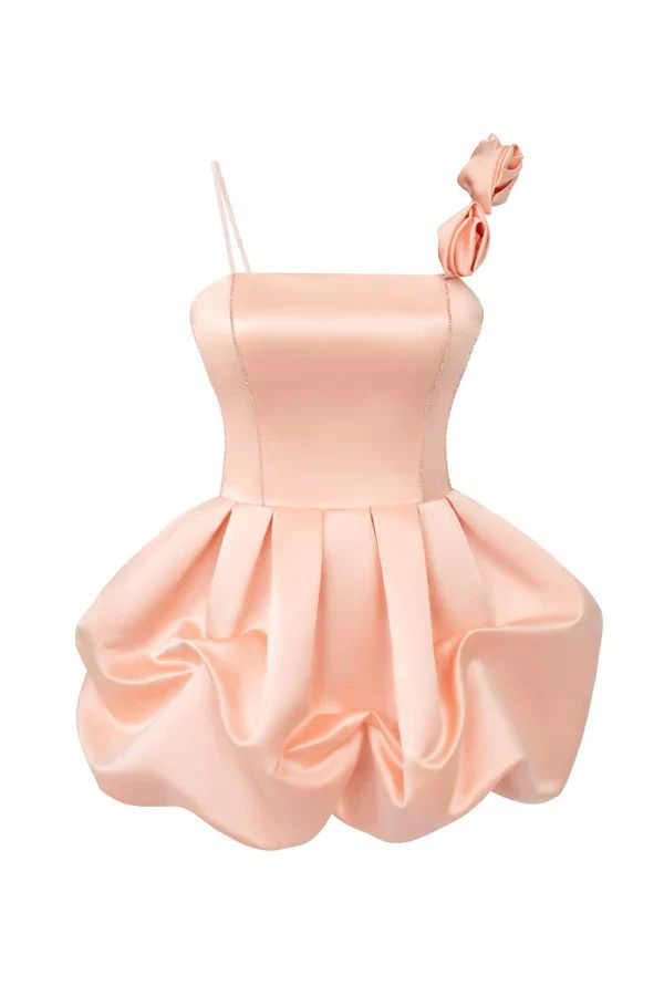 Cute Pink Ruffles Short Prom Dress Homecoming Dress