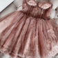 Princess Short Blush Pink Party Dress With Sweetheart Neckline