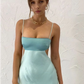 Sexy Sheath Straps Mint Green Prom Dresses Evening Dress