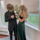 Elegant Mermaid Green Velvet Long Prom Dresses Formal Dress