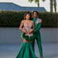 Emerald Green Sparkly Long Evening Ceremony Dresses for Black Girl 2024 Luxury Diamond Feather Sheer Prom Birthday Party Dress