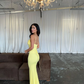 Yellow Simple Prom Gowns Satin Evening Dresses Prom Dress 2024 Modern Celebrity Gown Outfit Mermaid Party Dress