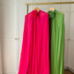 Sexy Halter Neck Silk Chiffon فساتين السهرة Glaring Fuchsia Vestidos De Noche Comfy Hangs Floor Lenght Prom Dress