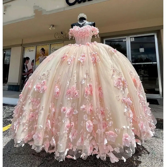 Special Link for Elegant Pink Ball Gown Quinceanera Dresses Dress Cape and Short Dress Vestidos De 15 Años