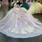 Quinceanera Dress Lace Applique Sequins Beading Mexican Sweet 16 Vestidos De XV 15 Anos Ball Gowns 2024