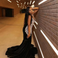 Sparkling Diamond Mermaid Prom Dress 2024 Luxury Crystal Beaded Birthday Black Girl Womens Party Prom Dress 2024 blackgirl