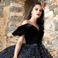 Black Mexican Quinceanera Dresses Ball Gown Off The Shoulder Sparkly Puffy Sweet 16 Dresses 15 Años