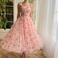 Off-the-shoulder Strapless Homecoming Dress for Teens Pleat Corset Sleeveles Formal Cocktail Party A-line Tea-length Prom Gowns