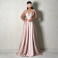 Simple Elegant Modern Floor-length Sleeveless Evening Dresses For Woman V-Neck Satin Prom Gowns Side Split A-Line Party Dress