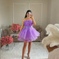 Homecoming Party Girls Wear Short Graduation Dresses Off Shoulder A Line Night Club Ruched A Line Wedding Guest