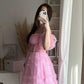 Princess Pink Prom Dresses Fairy Off The Shoulder Knee Length Party Dress Formal Evening Gowns Summer Vestidos De Gala