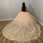 Champagne Sweetheart Princess Quinceanera Dresses Off Shoulder Lace Appliques Ball Gown Sweet 16 Dresses Vestidos De 15 Años