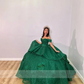 Sparkly Champagne Princess Quinceanera Dresses Off Shoulder Pearls Ball Gown Glitter Appliques Crystals Beads Sweet 15th Dress