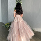 Romantic Prom Dresses 2024 Off-Shoulder A-Line Floor-Length Princess Customized Formal Occasion Dresses Vestidos De Graduación