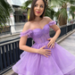 Purple Glitter Prom Dresses Luxury Bridal Wedding Dress Evening Dresses Special Occasion Party Dresses Vestidos De Noche