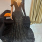 Black prom wedding dress, Black long prom dress, African lace reception dress, Mermaid lace prom dress, Trending prom dresses, prom gown