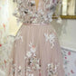 Sweetheart Flowers Long Prom Dress 2024 off the shoudler gown