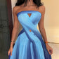 Prom Dresses Exquisite Strapless A-line Celebrity Fold Draped Chiffon Occasion Evening Gown שמלות ערב נשים 2023 לחתונה