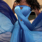 Prom Dresses Exquisite Strapless A-line Celebrity Fold Draped Chiffon Occasion Evening Gown שמלות ערב נשים 2023 לחתונה